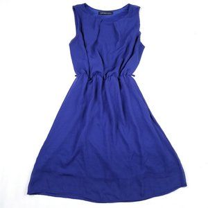 Foreign Exchange Royal Blue Fit And Flare Dress S